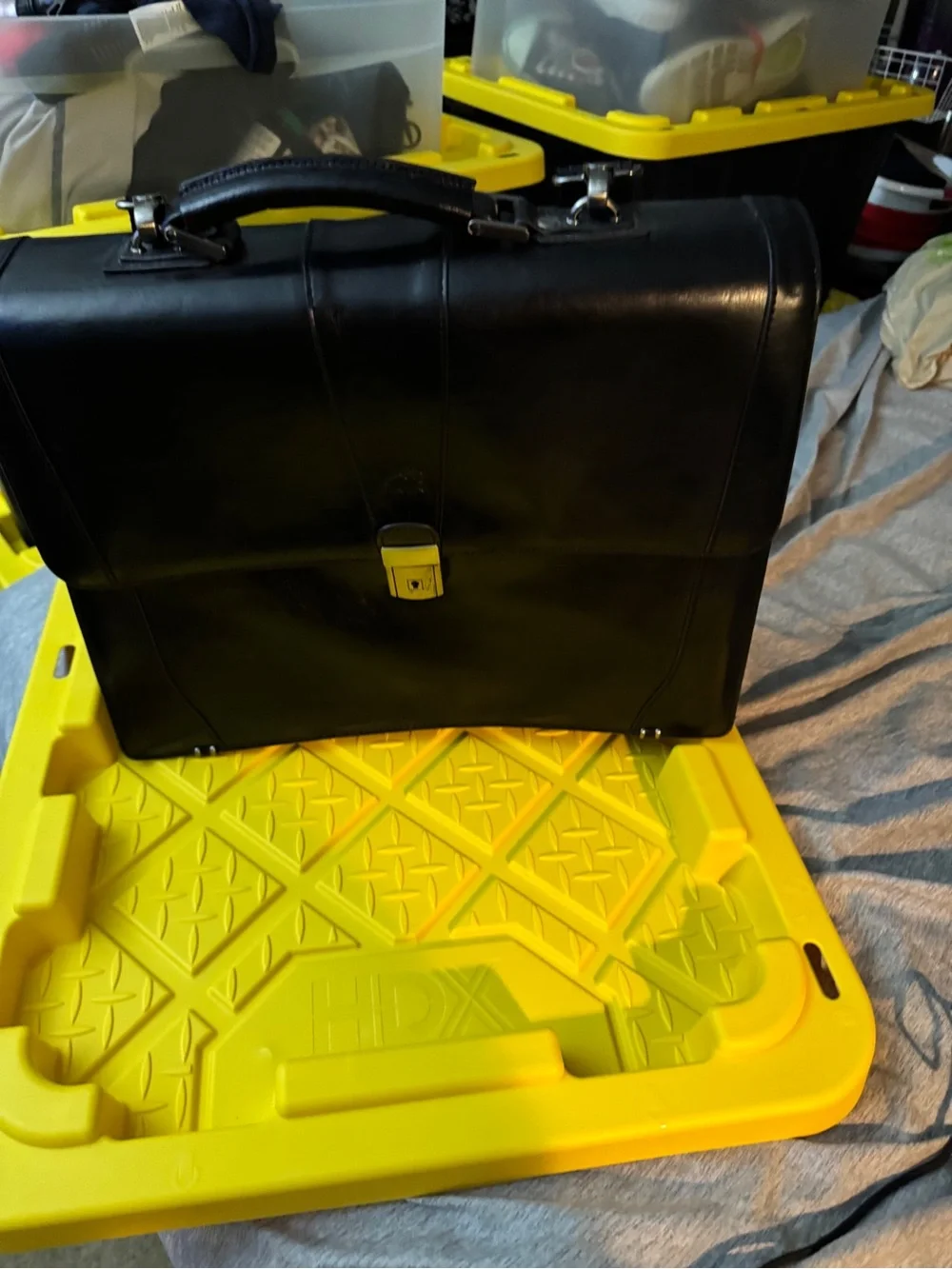 Mancini buffalo Leather Messenger Briefcase for Men